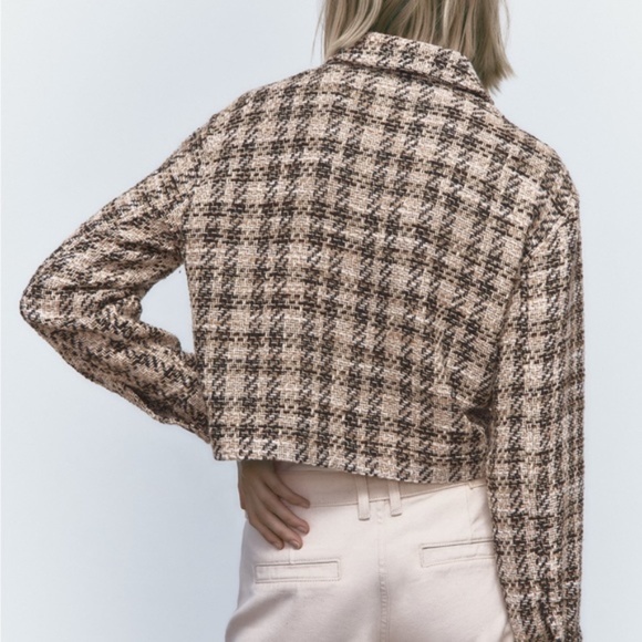 Zara tweed blazer NWT - Picture 3 of 6